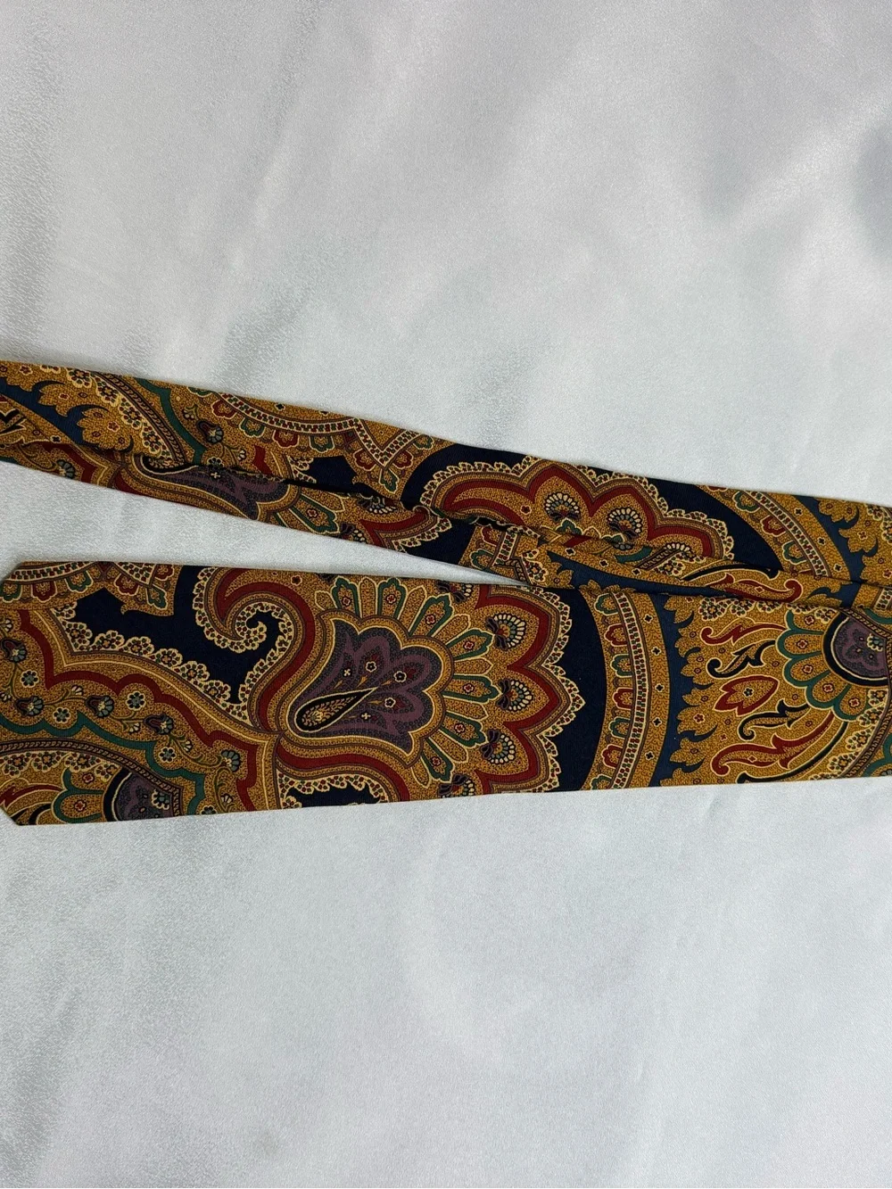 Polo Ralph Lauren Silk Wool Paisley Tie Made in USA